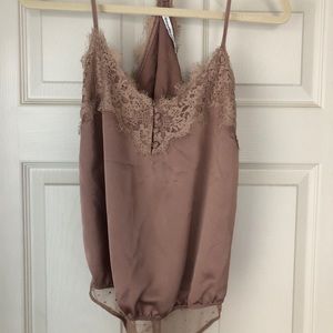ABERCOMBIE & FITCH satin lace bodysuit